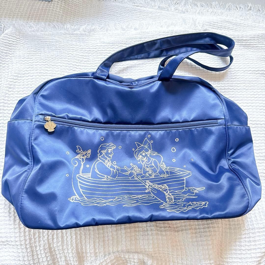 ディズニー リトルマーメイド ボストンバッグ アリエル ちはるさん ネイビー 旅行