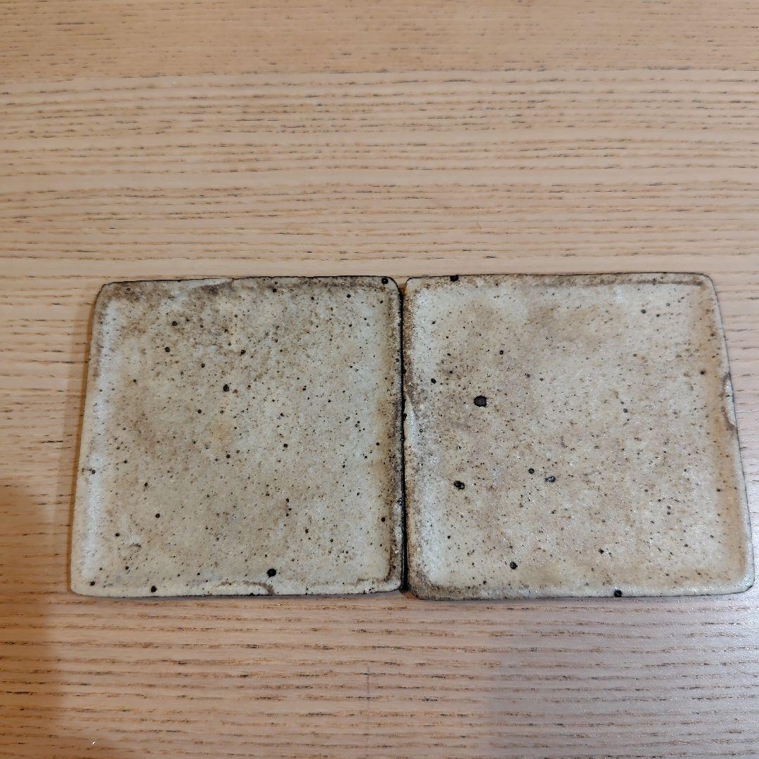 陶器 角形盘 2件套 含铁粉 釉料
