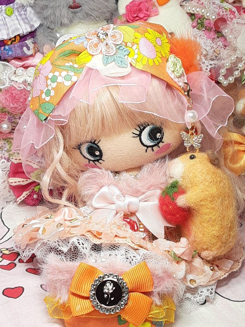 Il Mèr Handmade Happy Doll Emary Stylish Cord Orange