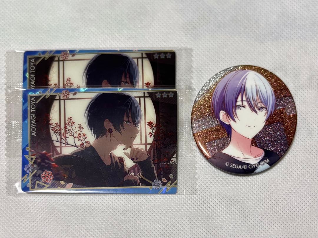 Aoyagi Touya Badge & Card Set
