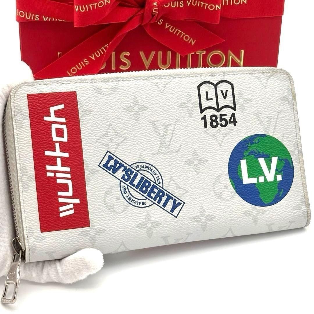 ☆限定モデル☆極美品☆Louis Vuitton ルイヴィトン 長財布 ジッピーオーガナイザーNM モノグラムホワイト ステッカー