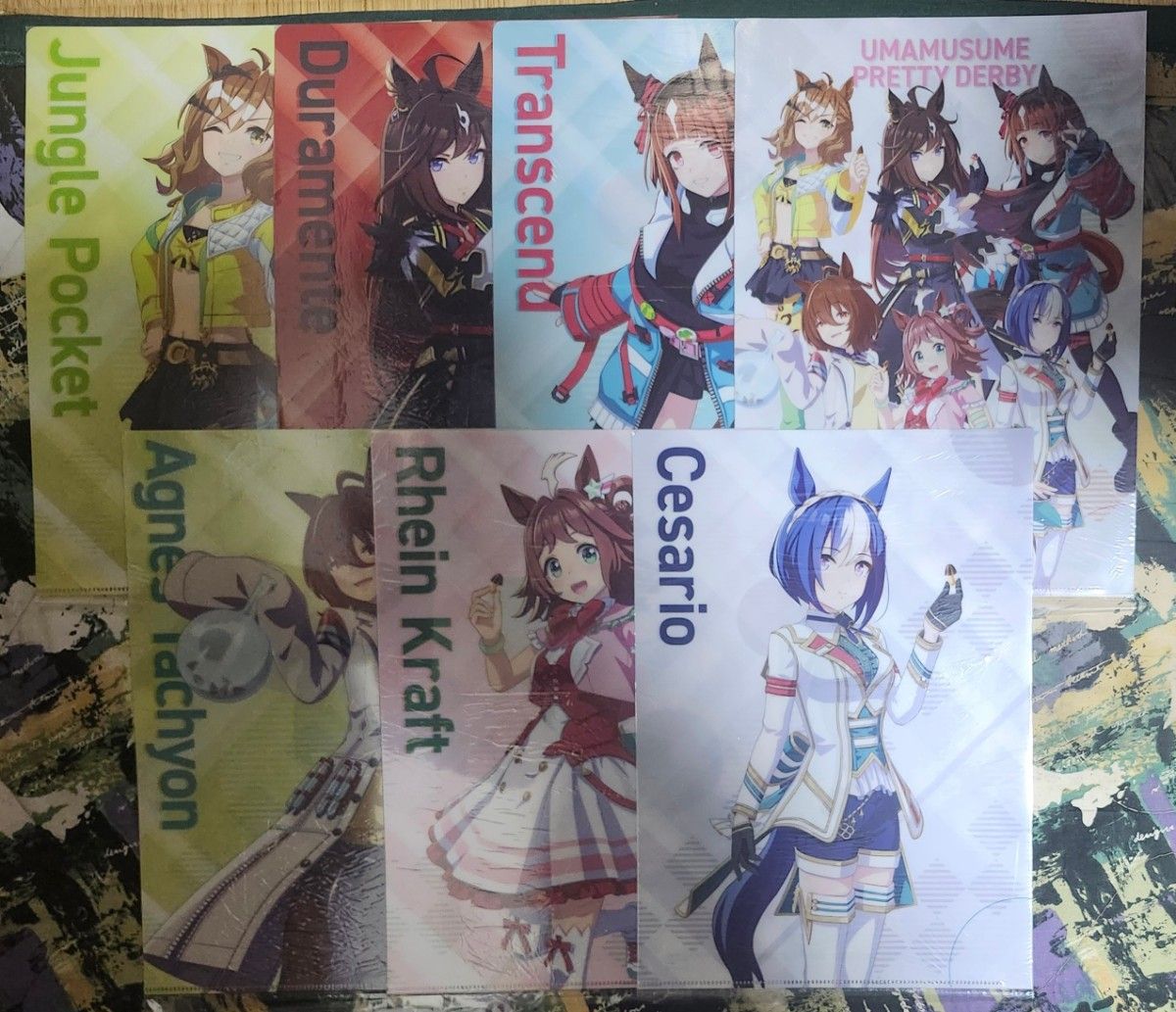 Uma Musume Pretty Derby x Lawson Clear File Set of 7 Types, 7 Sheets Total Uma Musume LAWSON All Types All Varieties Complete Collection Comp