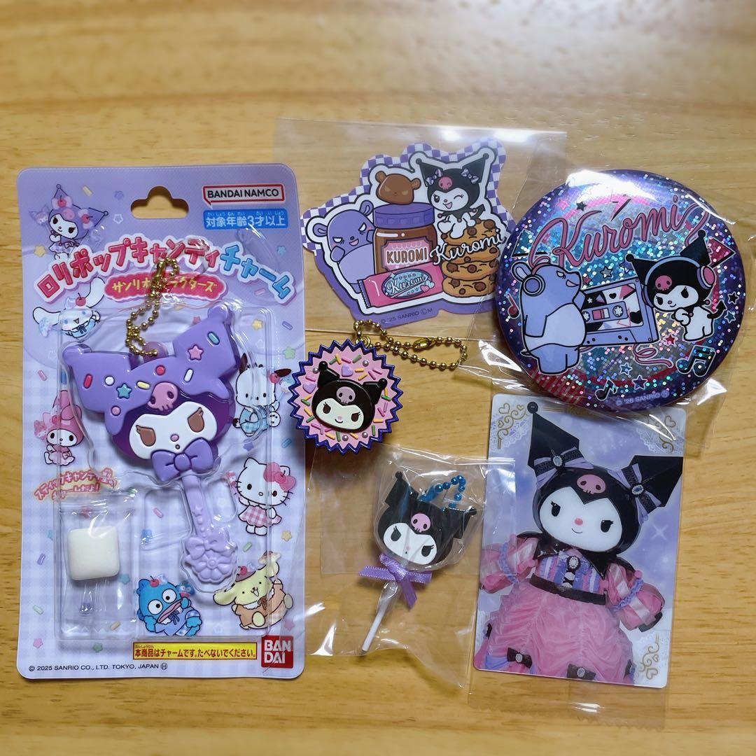 Sanrio Chopper Goods 6-Piece Set Can Badges Keychains Stickers Cards