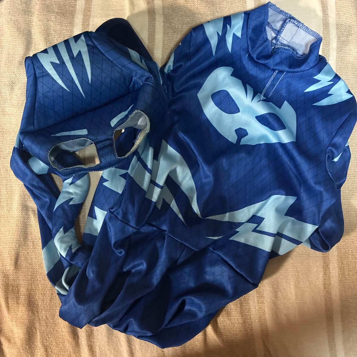 出发吧!睡衣小英雄 猫小子 服装 含面具 M码 3T-4T