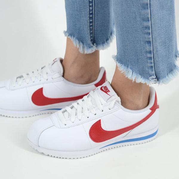 W NIKE CORTEZ 女士款 耐克 Cortez 女式运动鞋 白红 dn1791-108