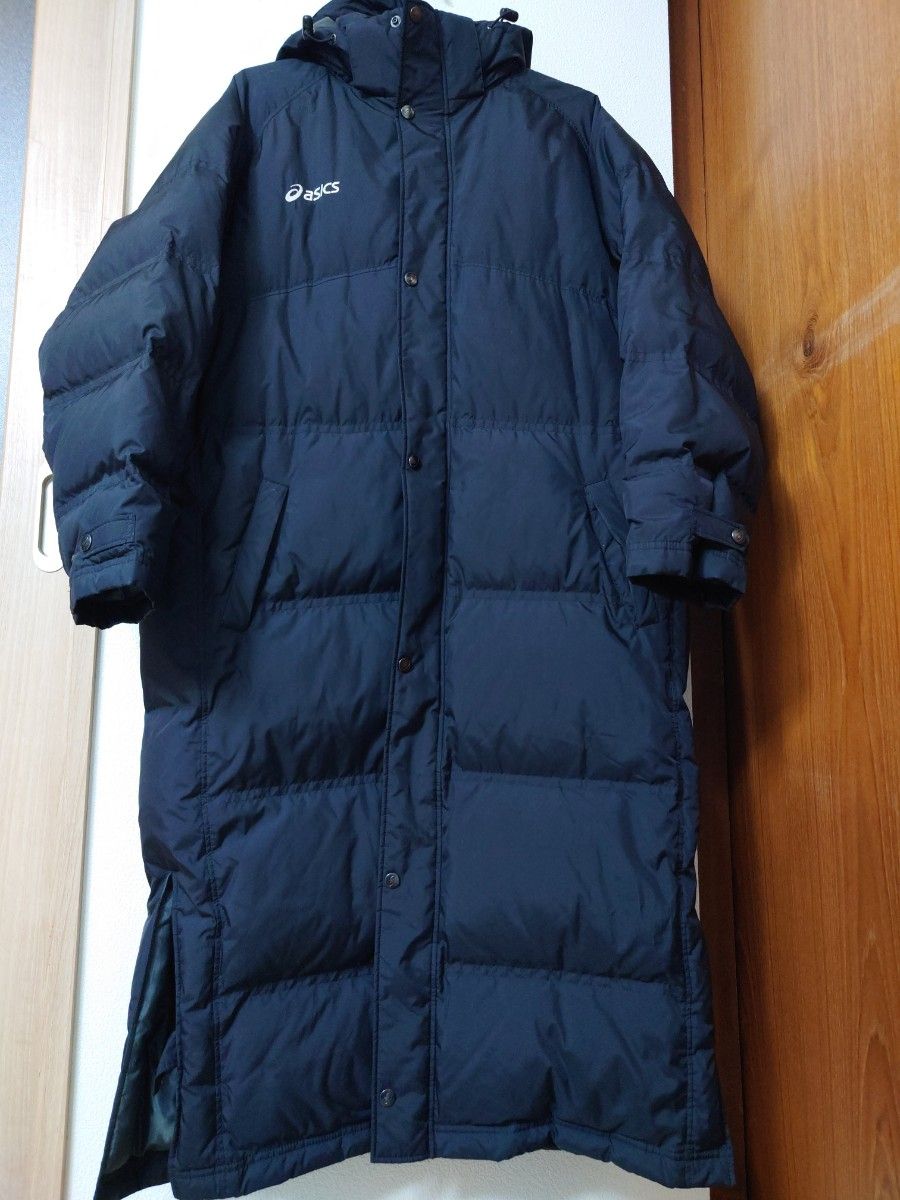 ASICS长羽绒服尺寸L黑色