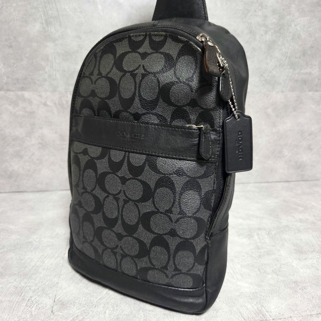 【COACH】Charles Signature Sling Bag/チャールズ/シグネチャー/スリングパック/ボディバッグ