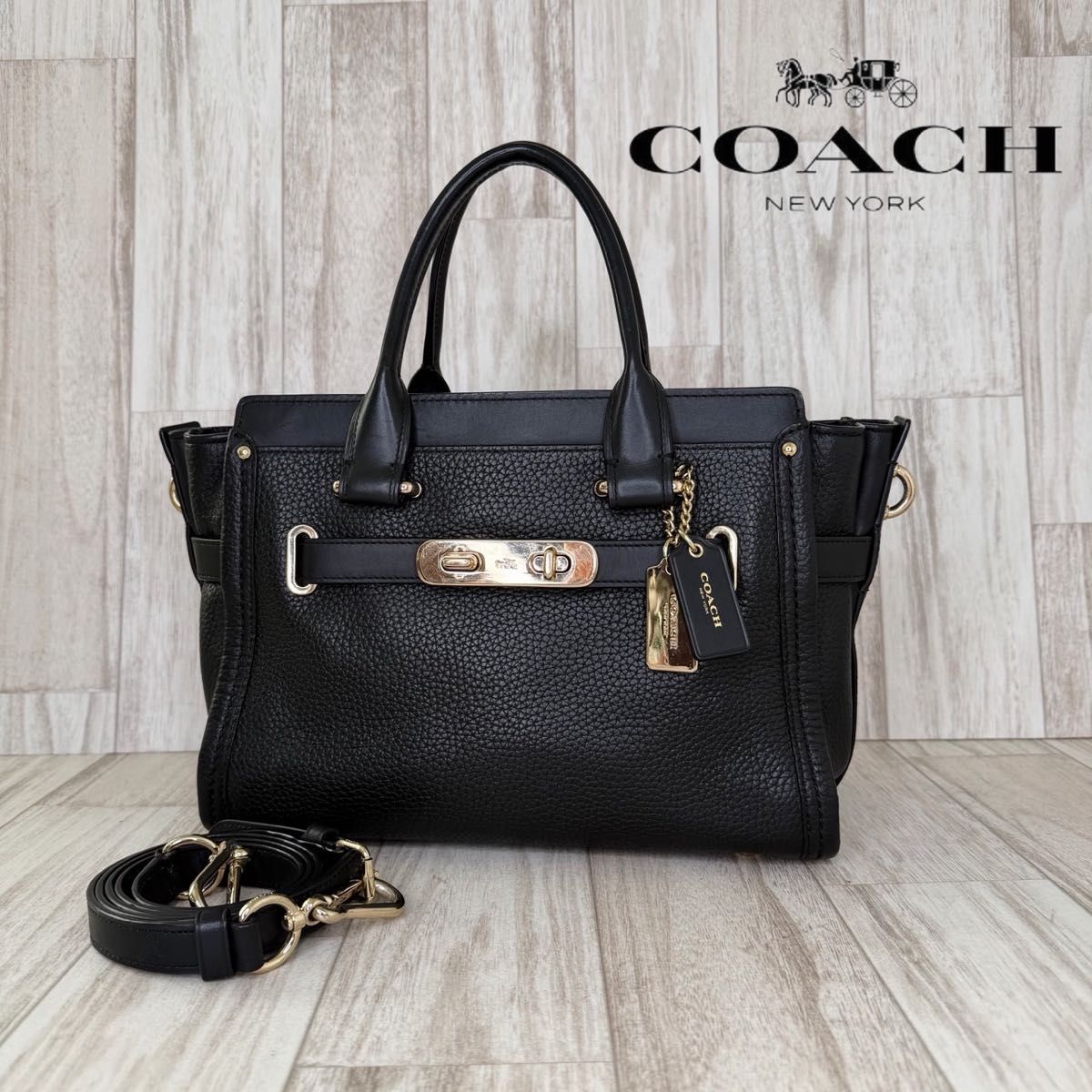 COACH 科技 皮革 双用 手提包 单肩包 50