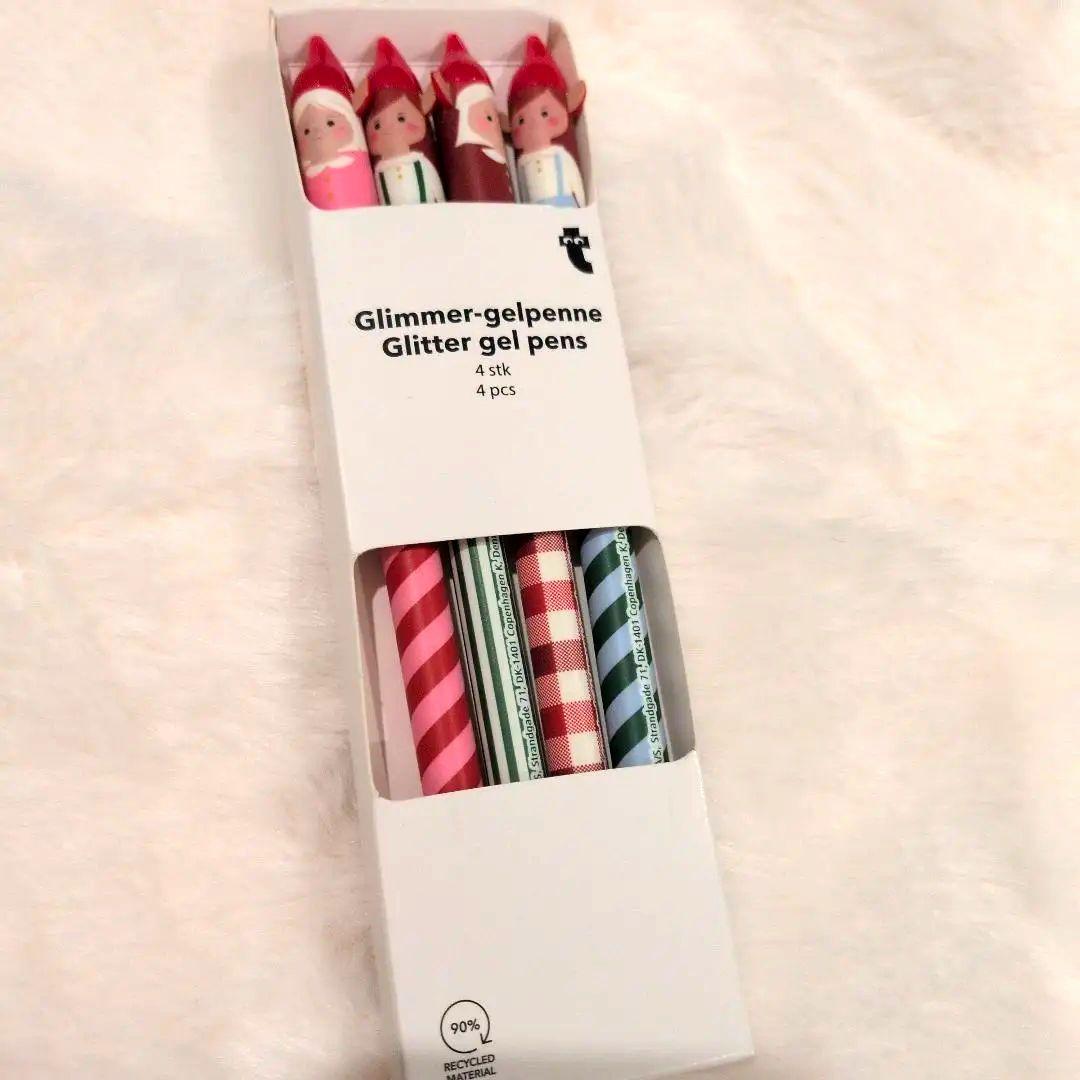 Flying Tiger Glitter Gel Pen Set of 4