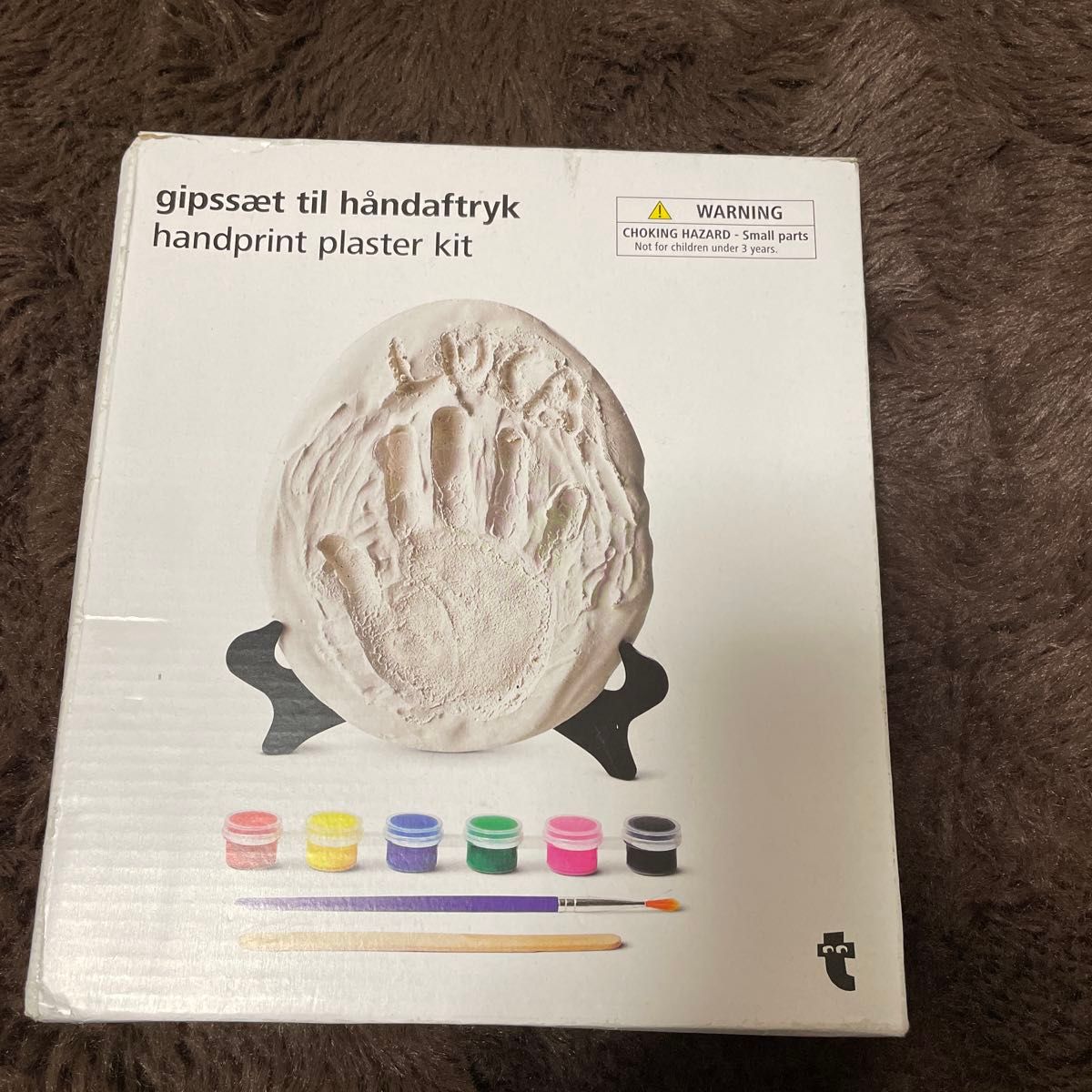 Handprint footprints kit plaster paint set