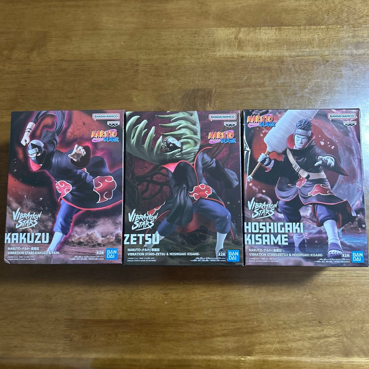 NARUTO VIBRATION STARS 角都 绝 干柿鬼鲛 手办 3体套装