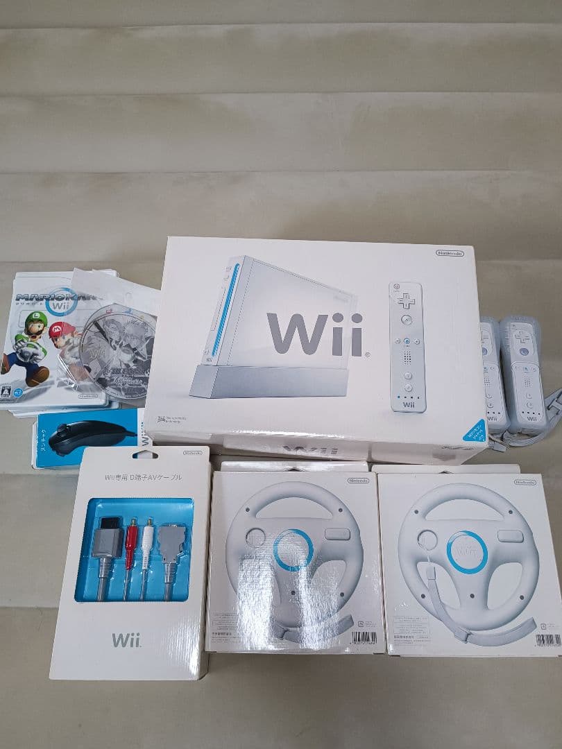 任天堂 Wii 主机 马里奥赛车 方向盘套装