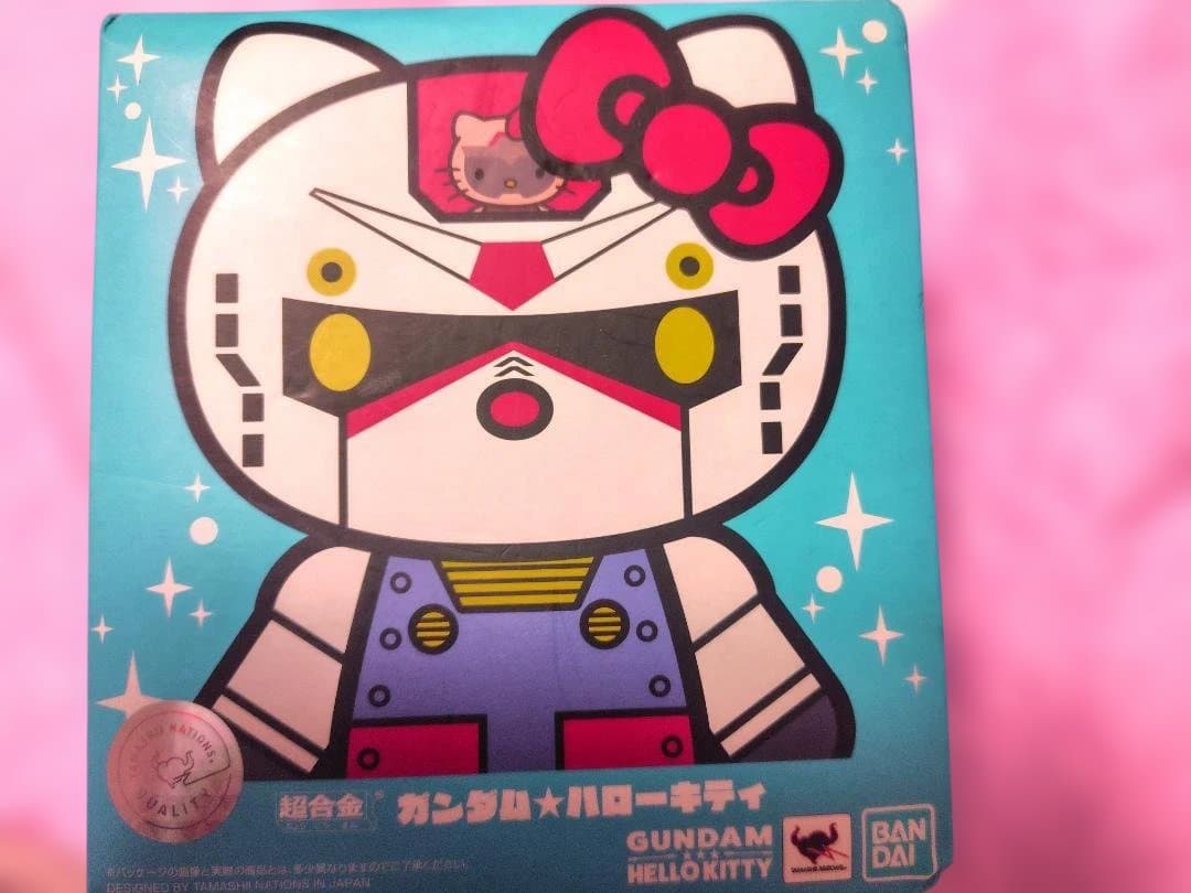 Chogokin Gundam ★ Hello Kitty Collaboration Figure with Outer Box and Instruction Manual