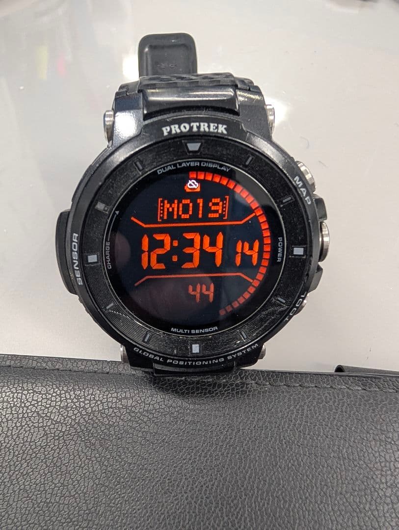 PROTREK WSD-F30 smartwatch body and cable