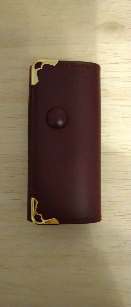 Cartier 卡地亚 Must de Cartier 钥匙包 波尔多红 金色配件