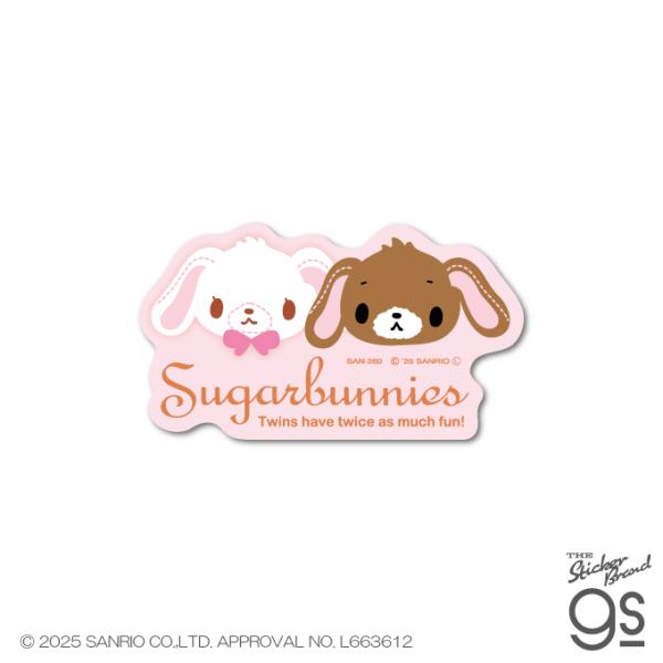 シュガーバニーズ ダイカットミニステッカー フェイス サンリオ sanrio 可愛い 人気 手帳 スマホ プレゼント キャラクター gs 公式グッズ SAN260