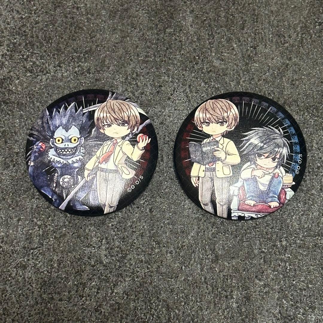 DEATH NOTE Can Badge 2-Piece Set: Light Yagami & L (Ryuk)