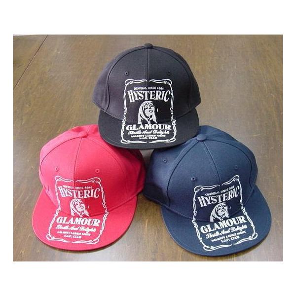 HYSTERIC GLAMOUR ヒステリックグラマー HYS WHISKY柄 刺繍キャップ 0263QH05