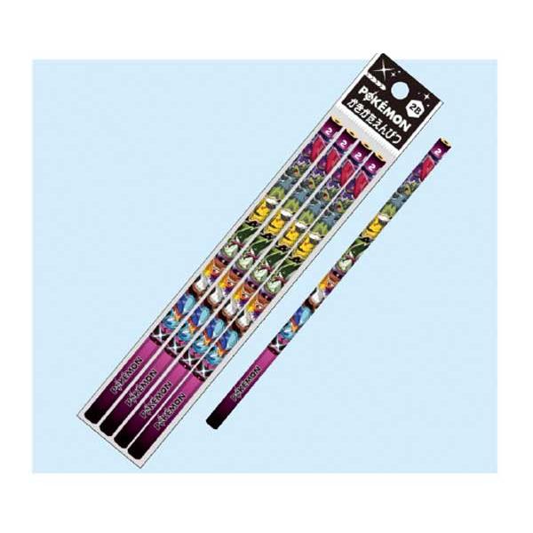 Pokemon Pencil Writing Pencil 4-Pack 2B Pencil Pocket Monsters POKEMON Stationery Writing Tools Pencil Character Goods 419729008 Showa Note