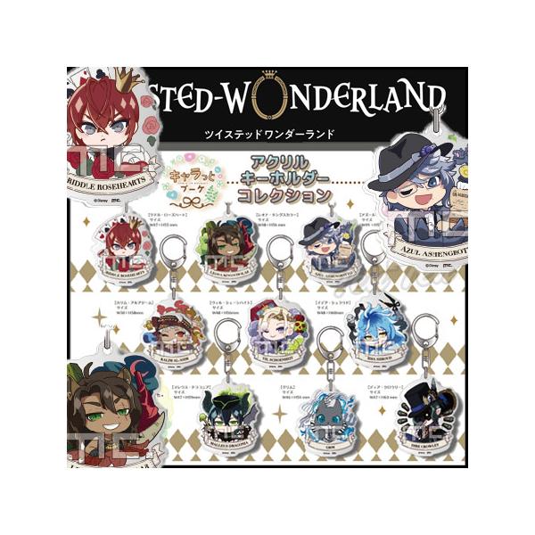 ディズニー ツイステッドワンダーランド アクリルキーホルダー キャラっとブーケ 全9種セット