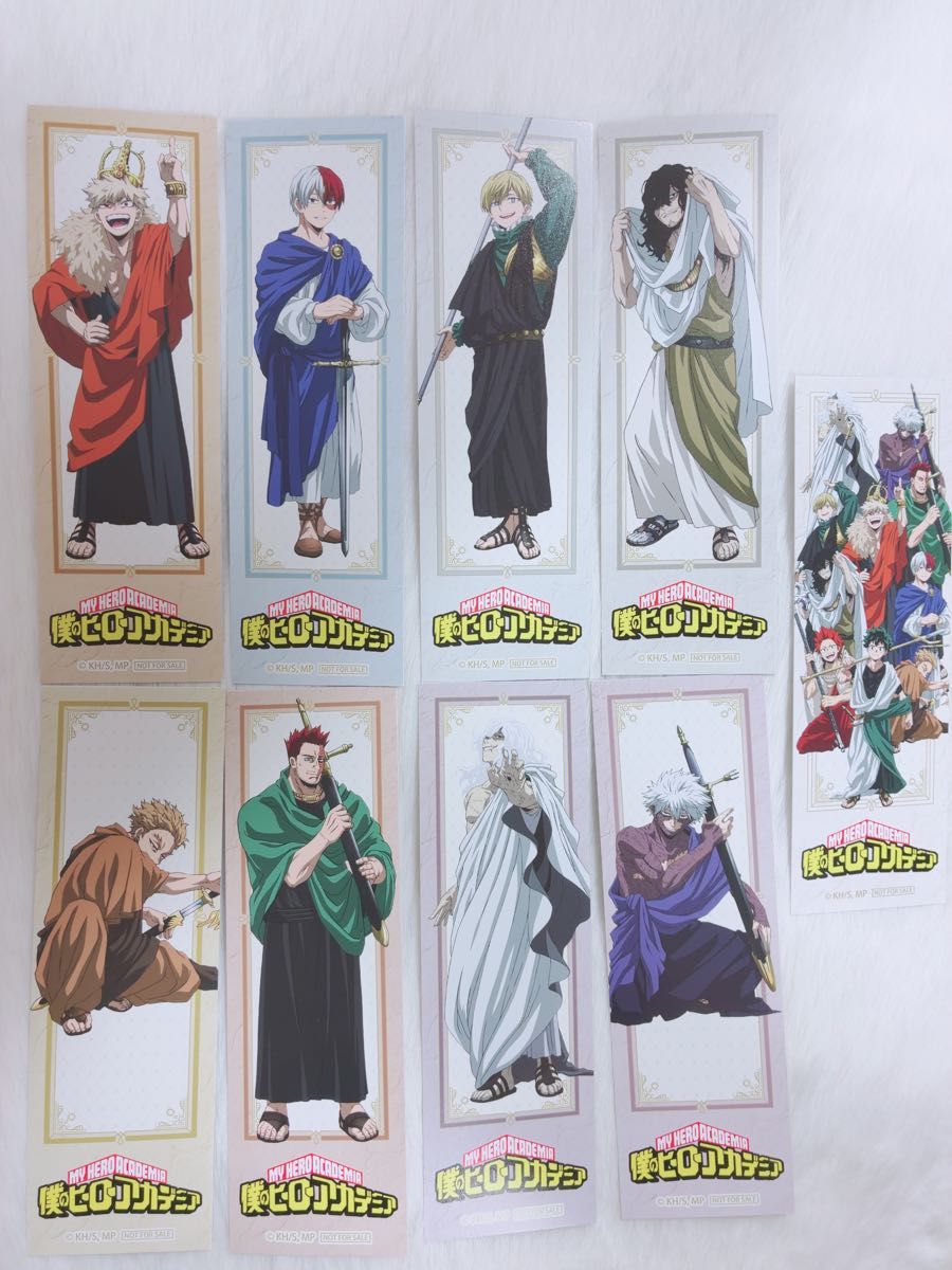 《我的英雄学院》10周年纪念 十杰集结 特典 书签 半完成品