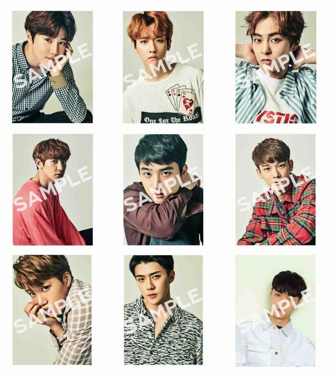 【EXO-L-JAPAN限定】纸质相框&9款照片卡套装 全新未拆封