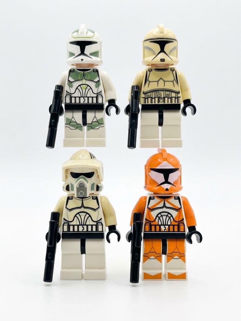 【带武器4人套装 LEGO 星球大战 克隆人士兵 迷你人偶