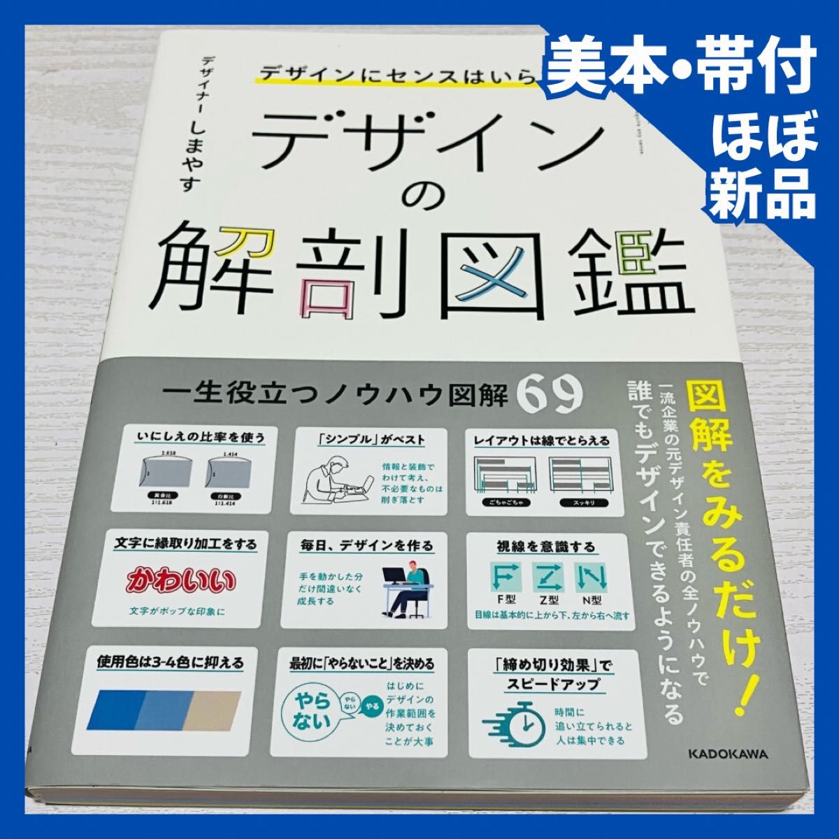 【带美本腰带】★几乎全新★设计的解剖图鉴设计不需要品味/着