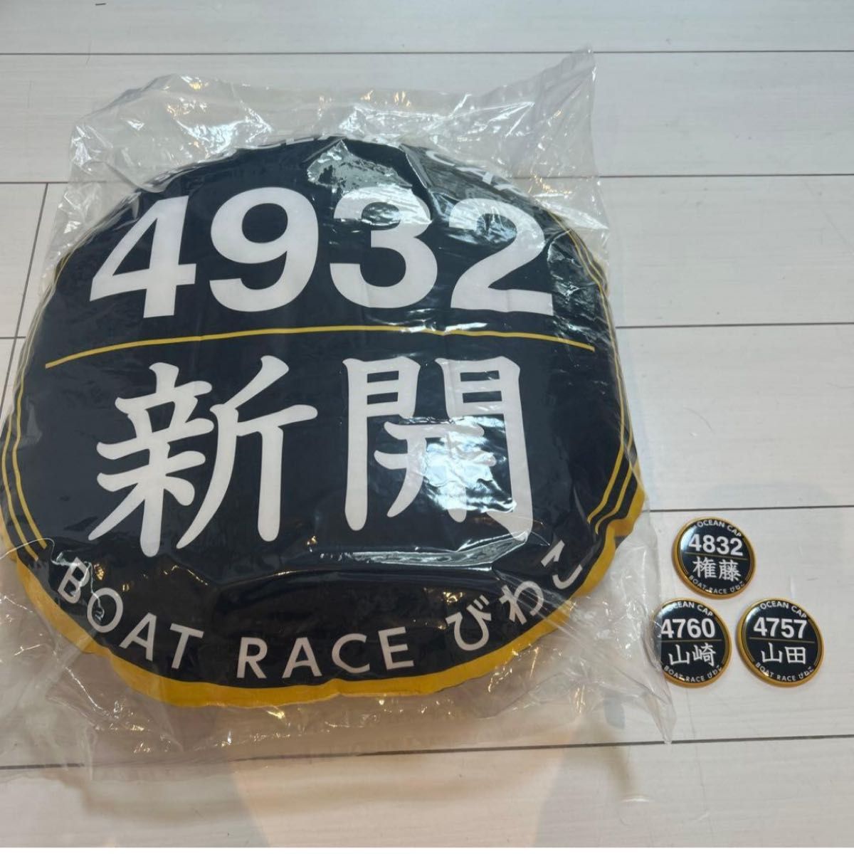 第31回 オーシャンカップ ボートレースびわこ クッション 缶バッジ