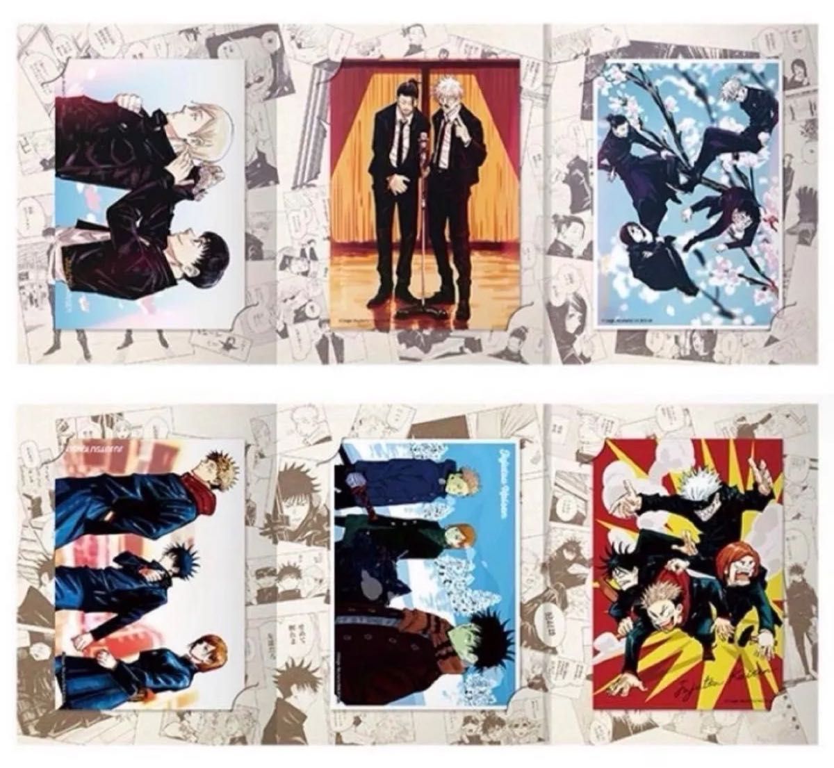 Jujutsu Kaisen School Days Bromide Yuji Itadori Era & Gojo Satoru Era 2-Piece Set