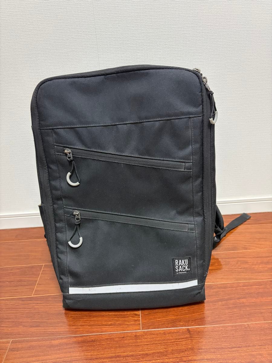 RAKU SACK 轻松背包 Footmark 通学用双肩包 黑色