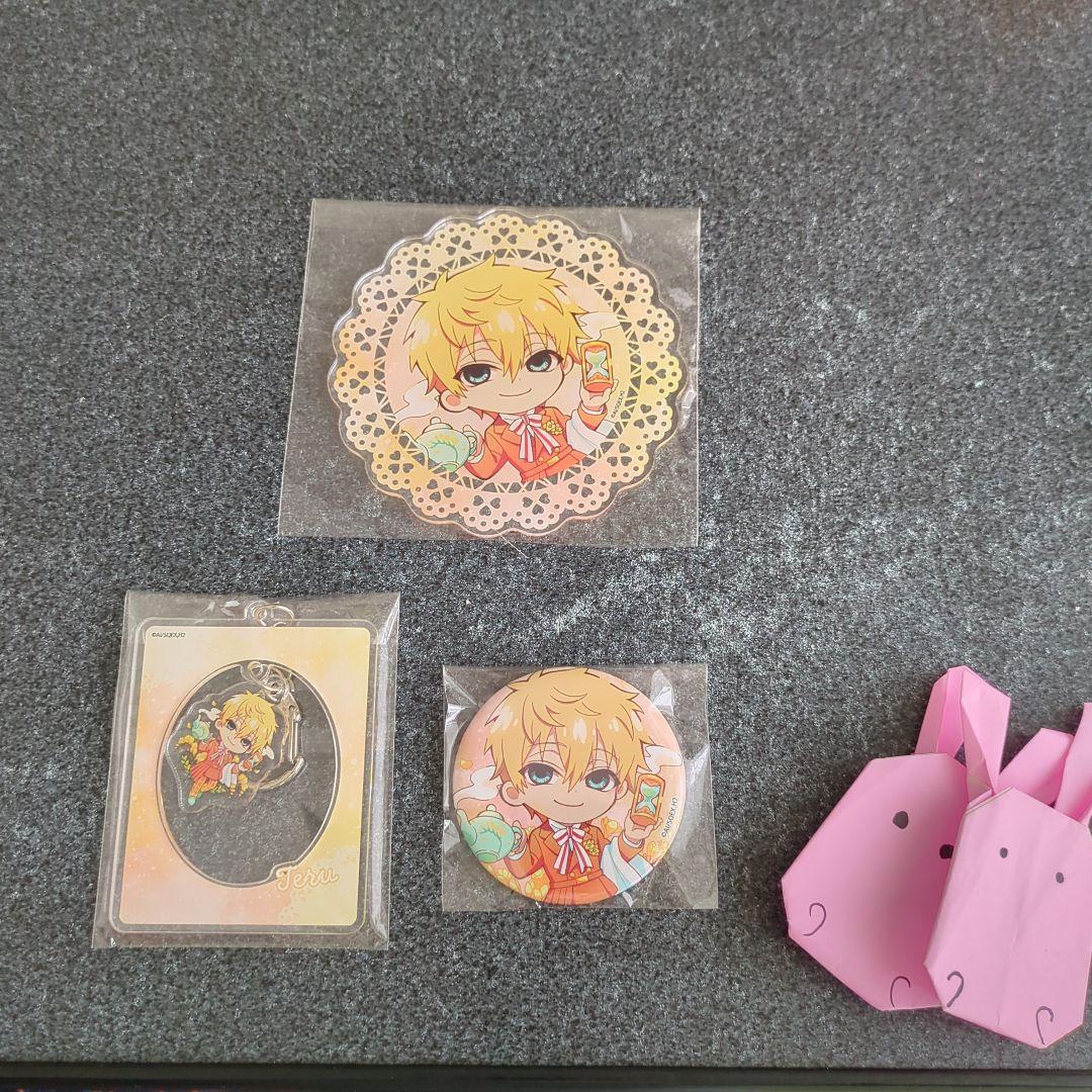 Jibaku Shounen Hanako-kun Minamoto Teru Acrylic Coaster Keychain Can Badge Set
