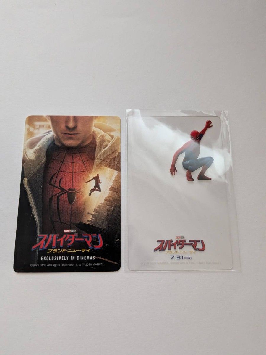スパイダーマン ブランド・ニュー・デイ ムビチケ使用済み　カード クリアカード