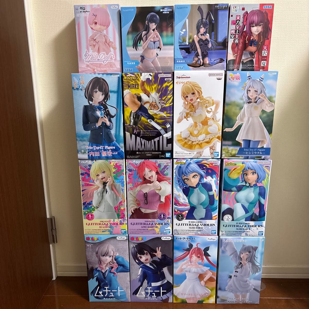 【全新未拆封】美少女手办 16体 整套出售 大量混装 初音未来 我的英雄学院 婚姻毒素 司波深雪 等