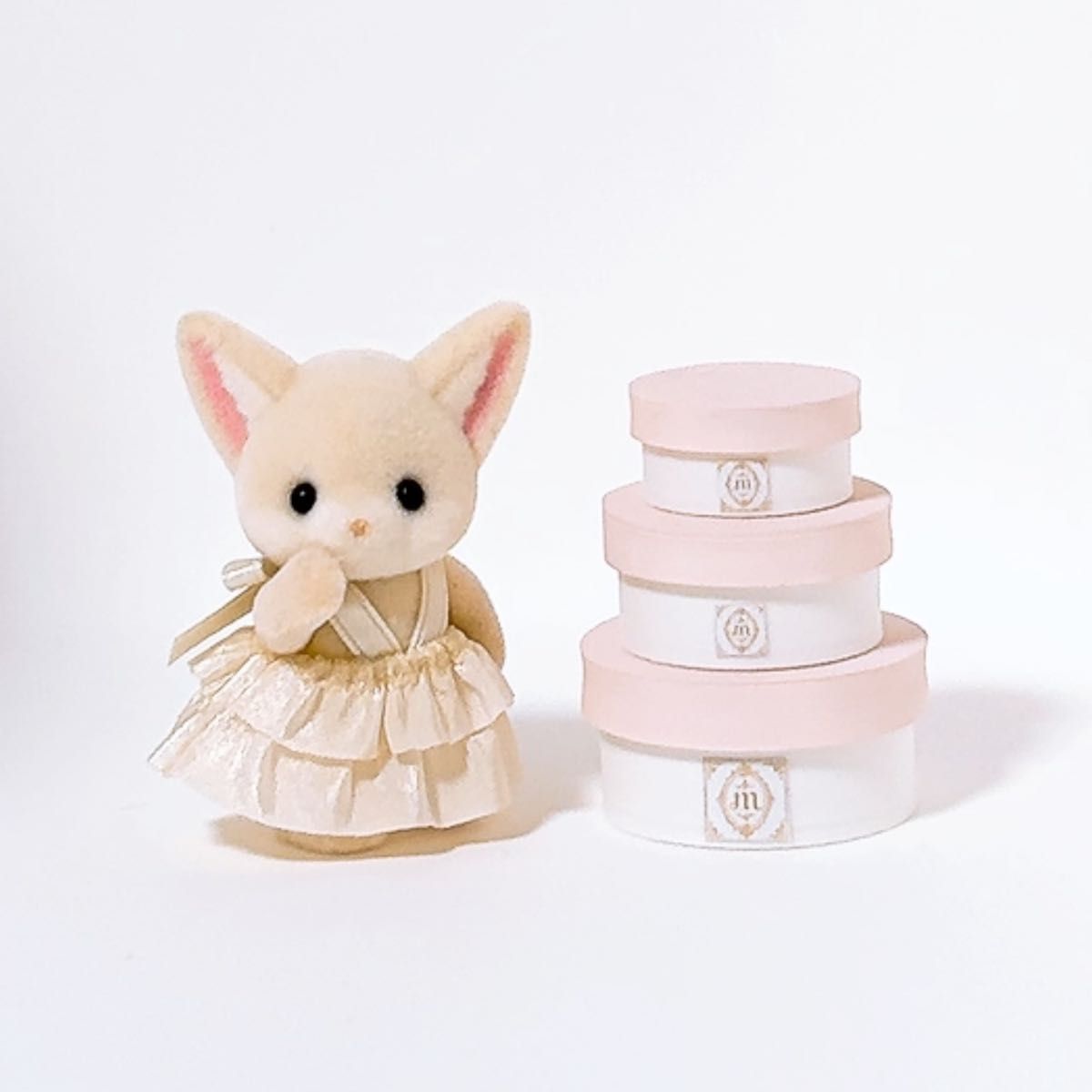 【新品】手工制作 娃娃用 迷你圆形盒 3个装