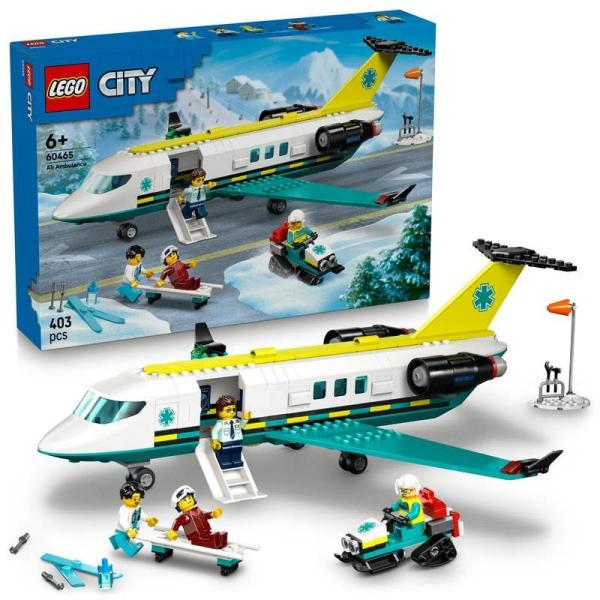 レゴ LEGO シティ 救急輸送機 60465 おもちゃ 玩具 誕生日 プレゼント ブロック 6歳 7歳 8歳
