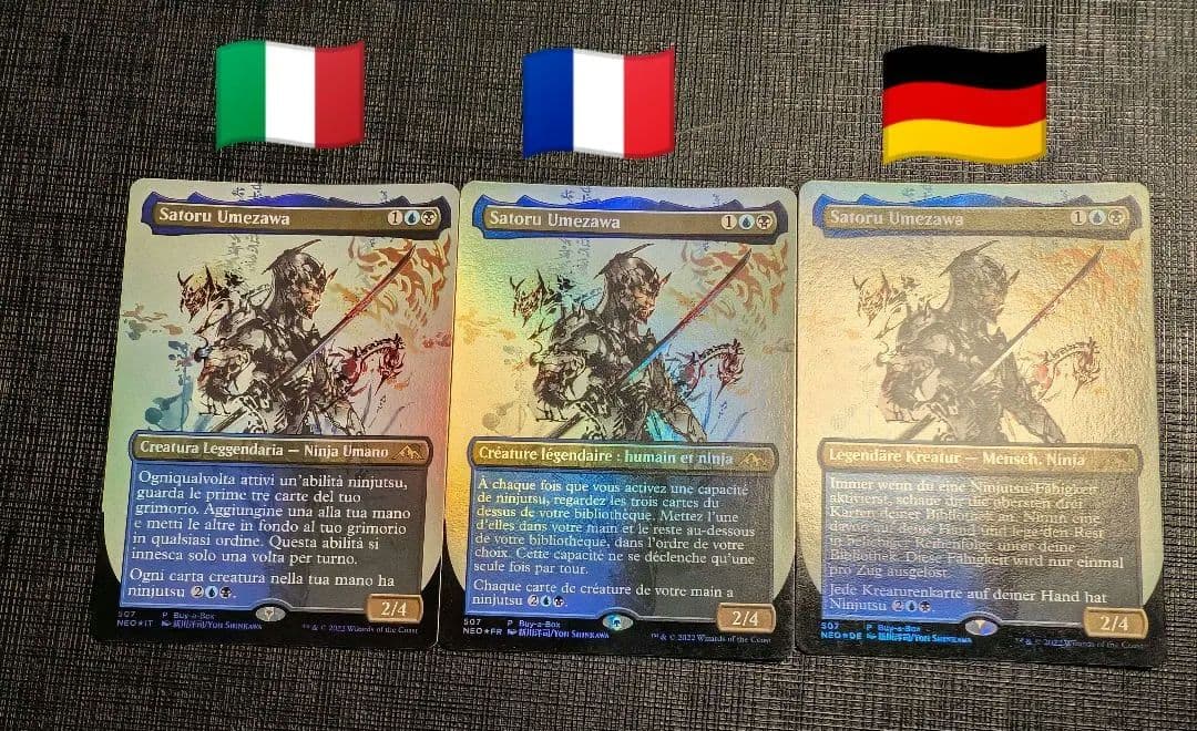 MTG 梅泽悟 宣传 FOIL 套装 欧洲语言 意大利 法国 德国