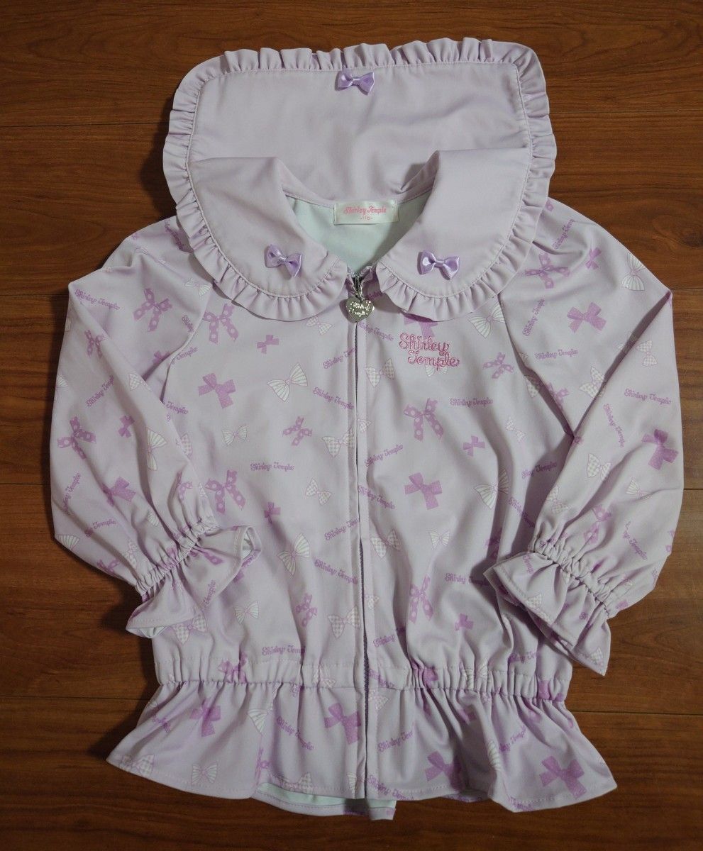 Shirley Temple Jumper Outer Windbreaker Sailor Color Sailor Total Pattern Purple 110 Girls