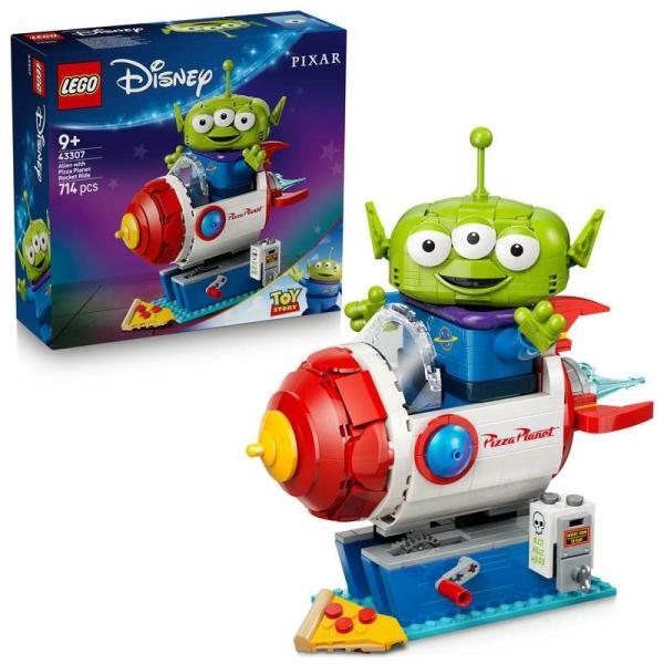【2026年5月1日发售】乐高 LEGO 迪士尼＆皮克斯 外星人和披萨星球火箭 43307 玩具 迪士尼 玩具总动员