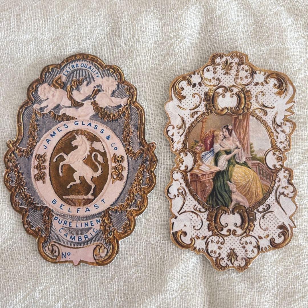 [2-Pack] Bookmark - Antique Retro Message Card