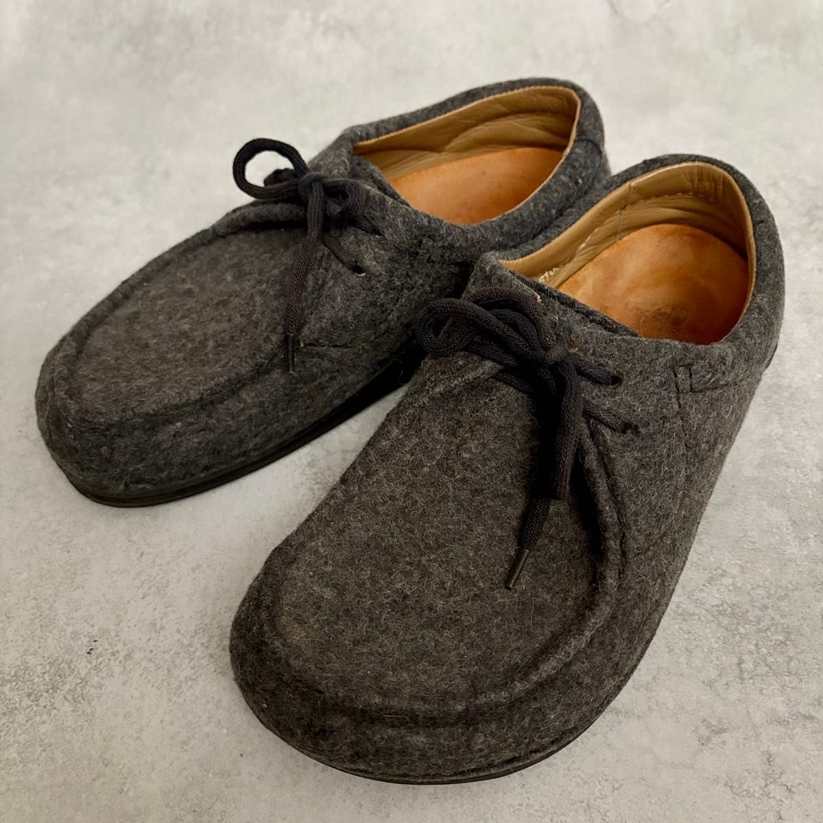 Birkenstock Pasadena Shoes Wool Moccasins Excellent Condition 24cm EU37 Lace-up Vintage Comfort Shoes
