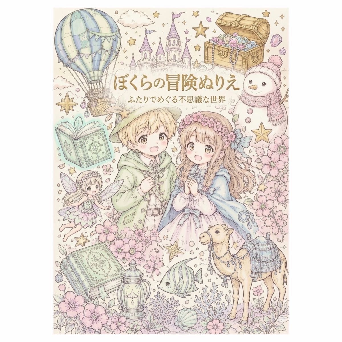 【温柔的大人涂色书】我们的冒险涂色——与伙伴一同游历奇妙世界——