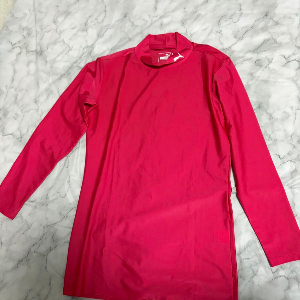 PUMA Puma 高领长袖紧身衣 粉色