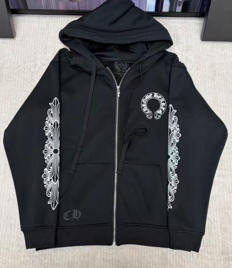 克罗米·哈茨~~拉链连帽衫