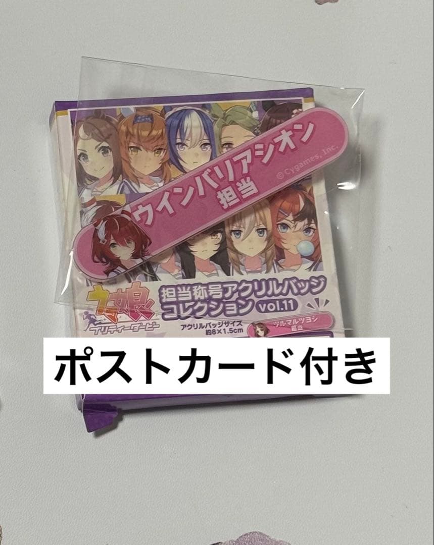 赛马娘 负责称号 角色徽章 风之巴里亚西翁 附赠明信片1种