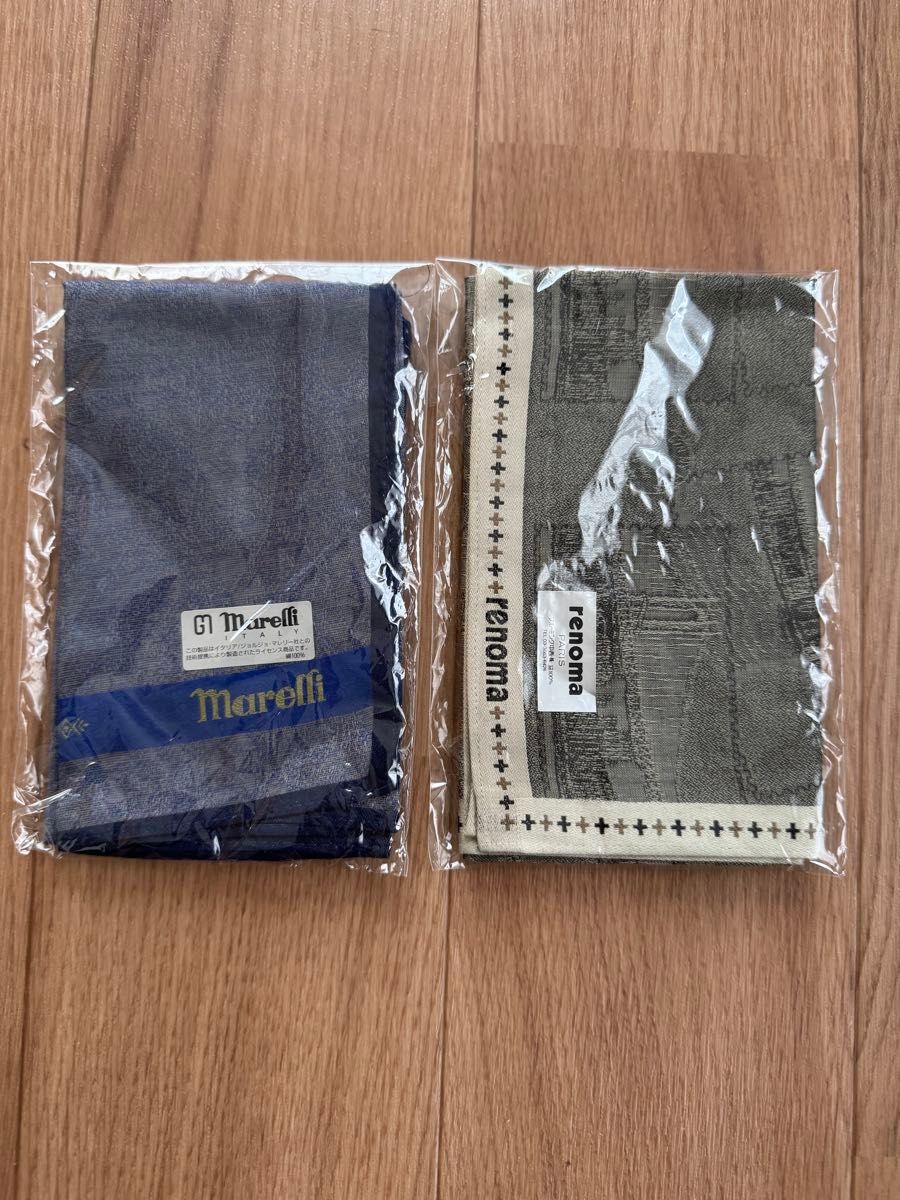 【【新品】男士手帕 renoma与Marelli 稀有复古款 2件套装