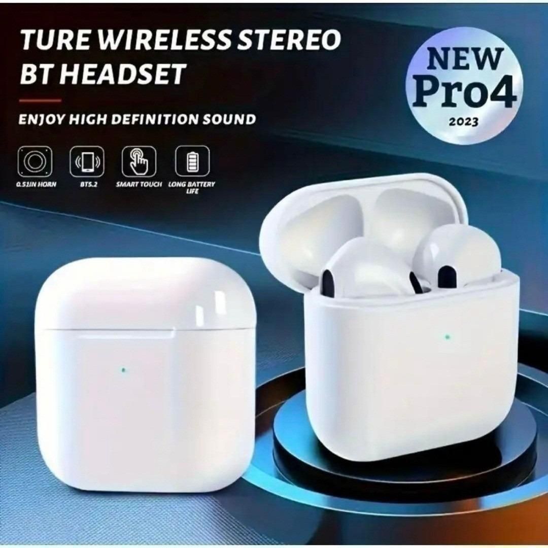 【新品未使用】Bluetooth5.0 TWS Pro4 ワイヤレスイヤホン
