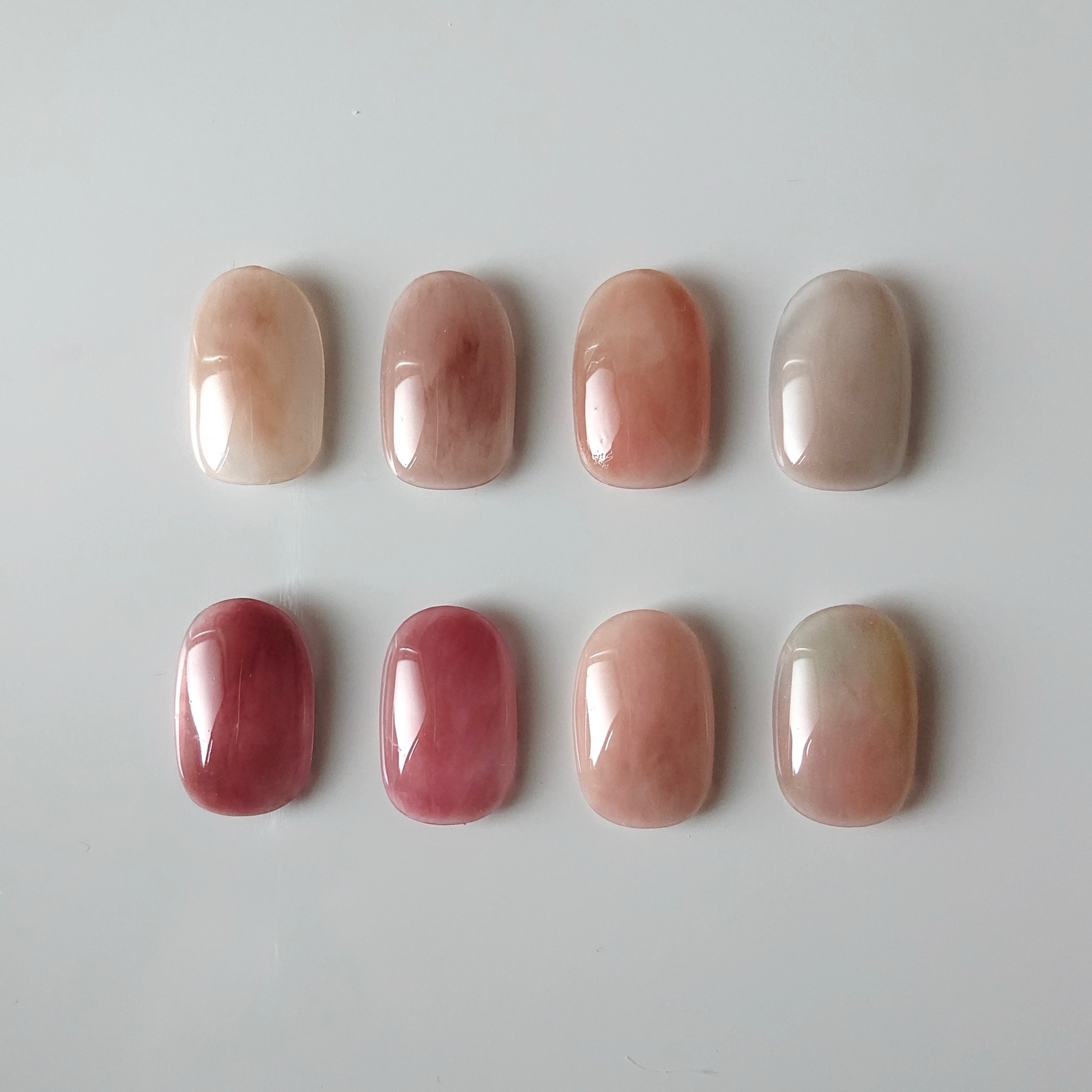 Nuance Color Nail Tips Nuance Nails Office Nude One-Color Wedding French