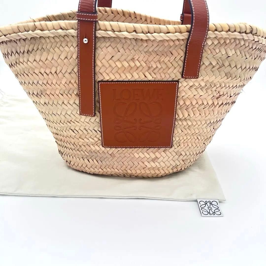 【最终价格】罗意威 LOEWE 篮编包 大号 托特包 字母图案