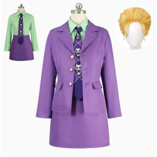 Jojo的奇妙冒险风吉良吉影cosplay服装假发鞋cosplay活动演出服动画化装